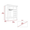 Sleek Black Bar Cabinet with Bottle Storage