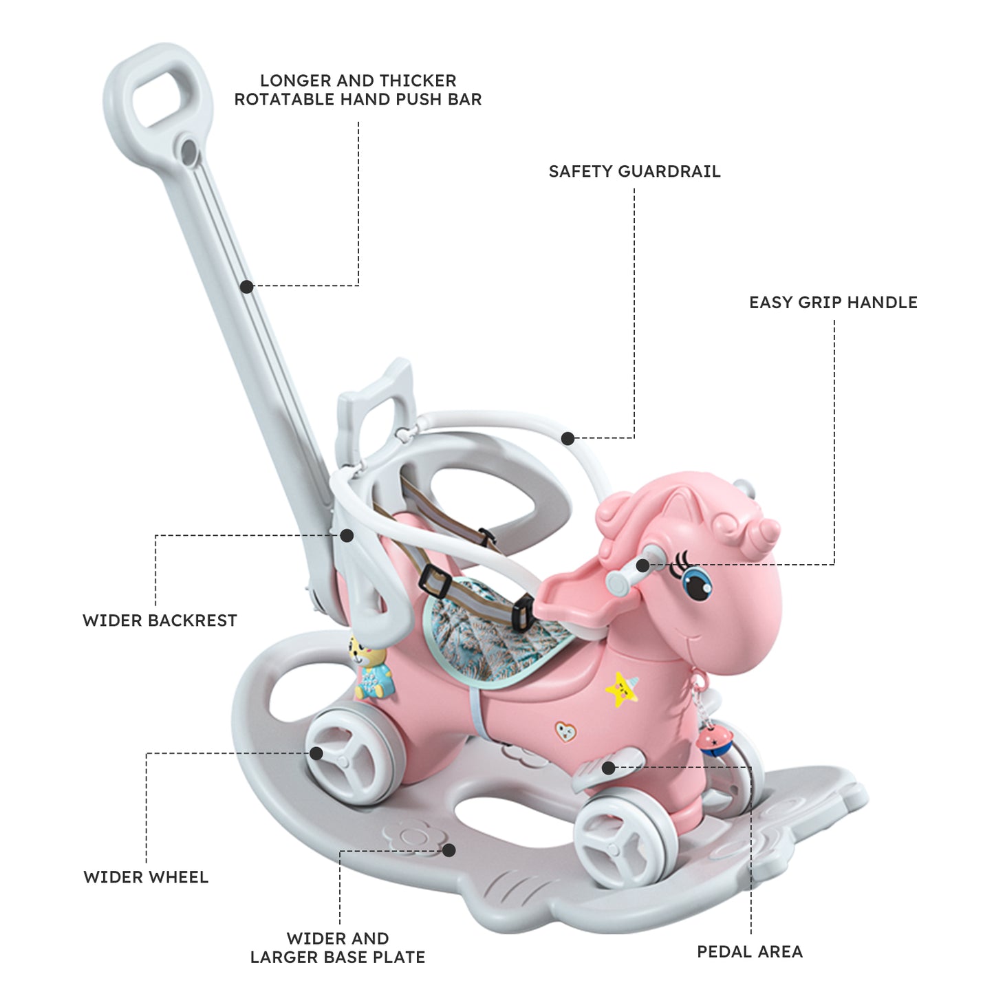 Unicorn Rocking Ride-On for Kids