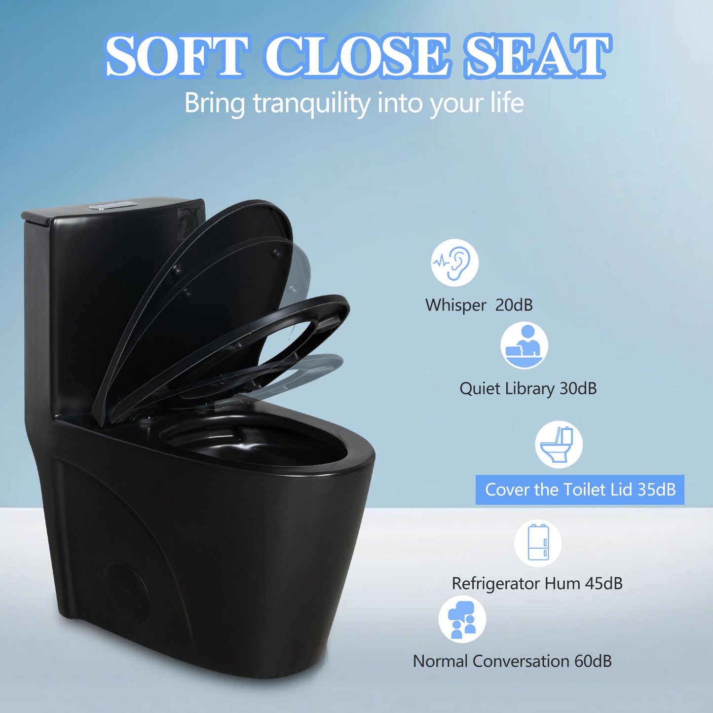 Matte Black Dual-Flush Comfort Toilet