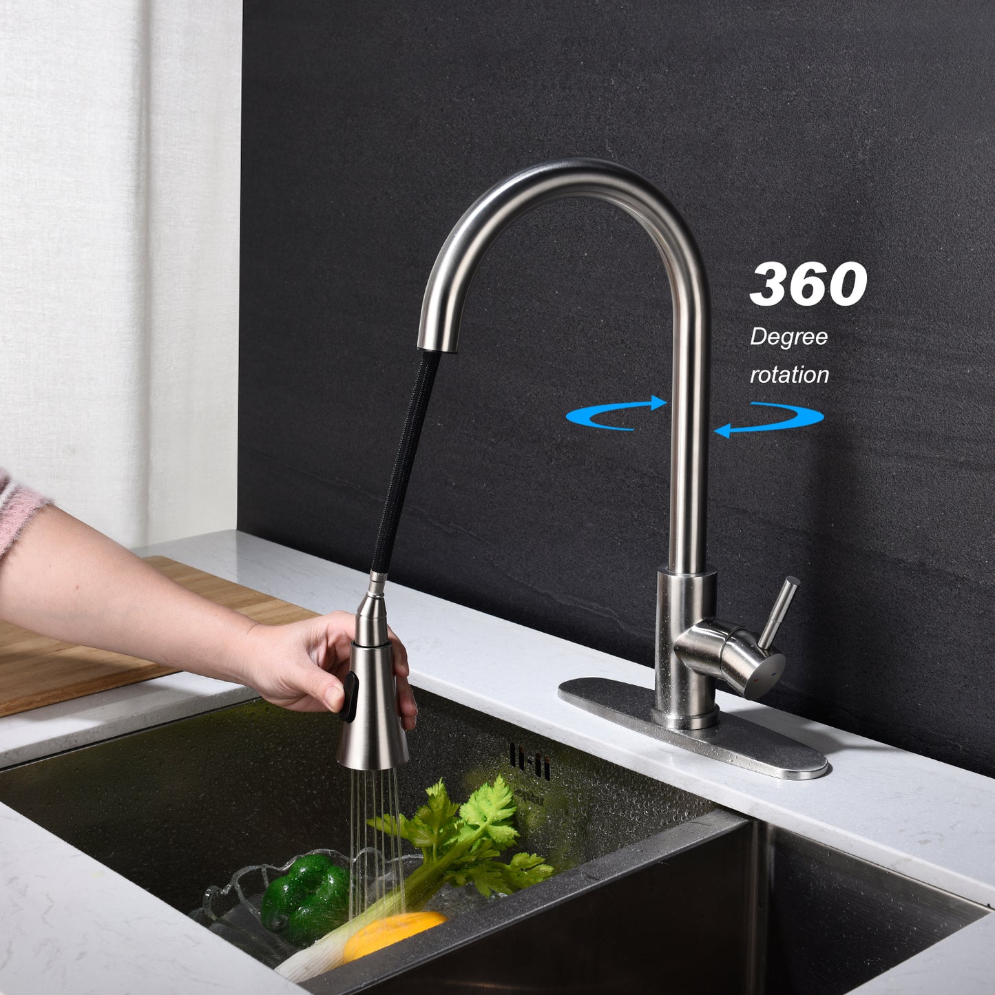 Pull-Out Kitchen Faucet