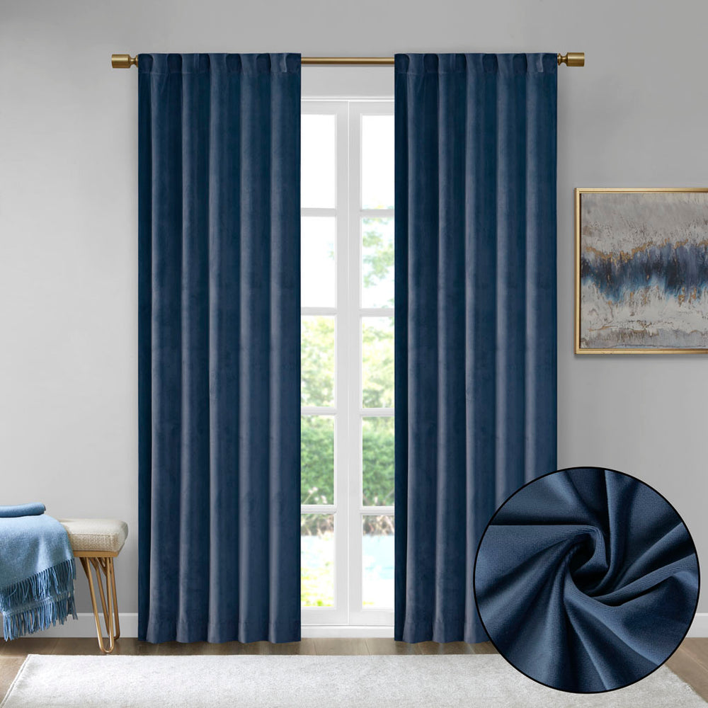 Velvet Room Darkening Curtain Set