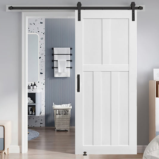 Stylish Barn Door Kit with Sliding Hardware and Handle