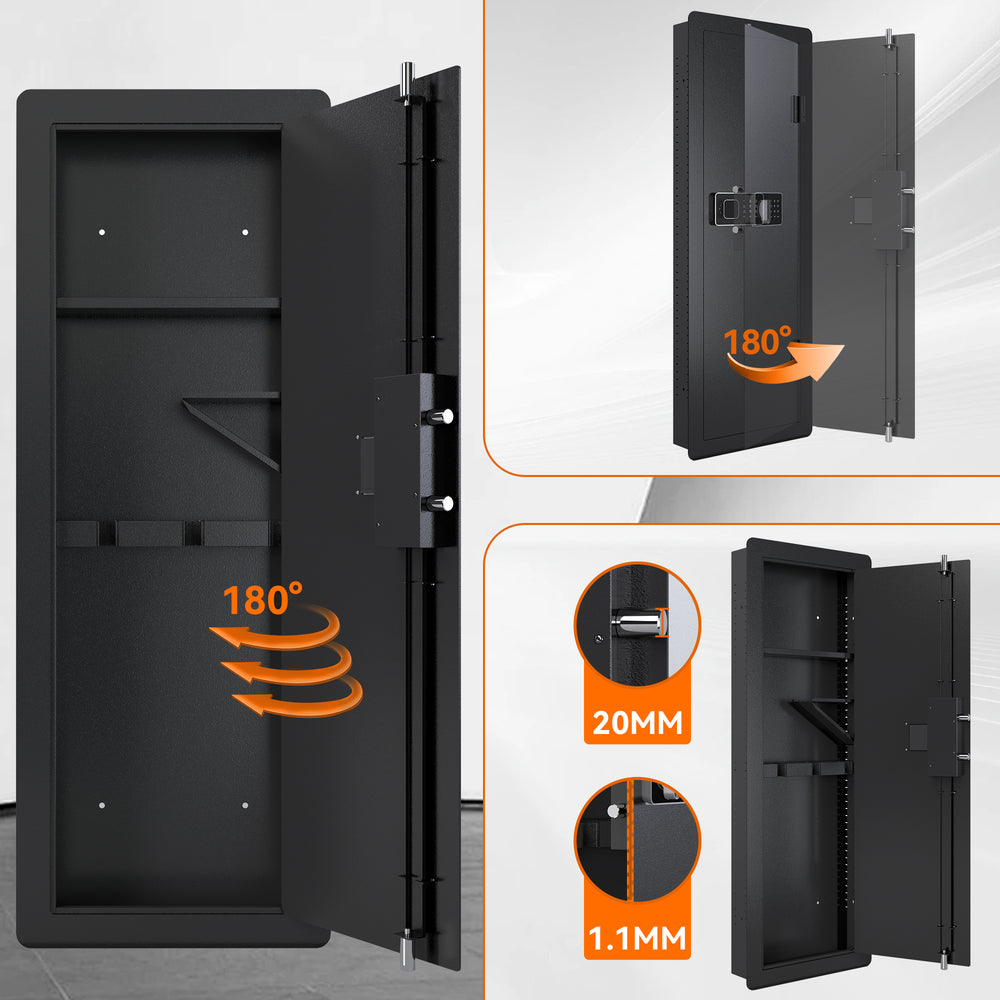 Quick-Access Wall Gun Safe - Secure Your Firearms with Ease!