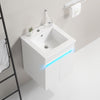 Sleek Wall-Mounted Bathroom Vanity with Sensor Light