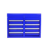 Versatile Blue Tool Chest with Adjustable Shelf