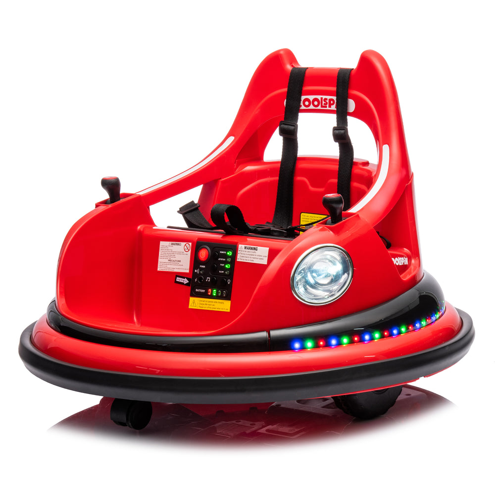 Spin & Shine Electric Bumper Car for Kids