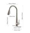 Sleek Brushed Nickel Kitchen Faucet with Pull-Down Sprayer