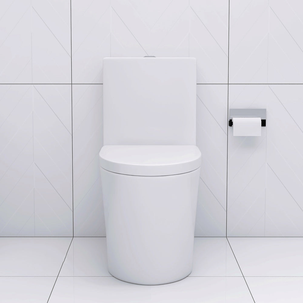 Sleek White Comfort Toilet