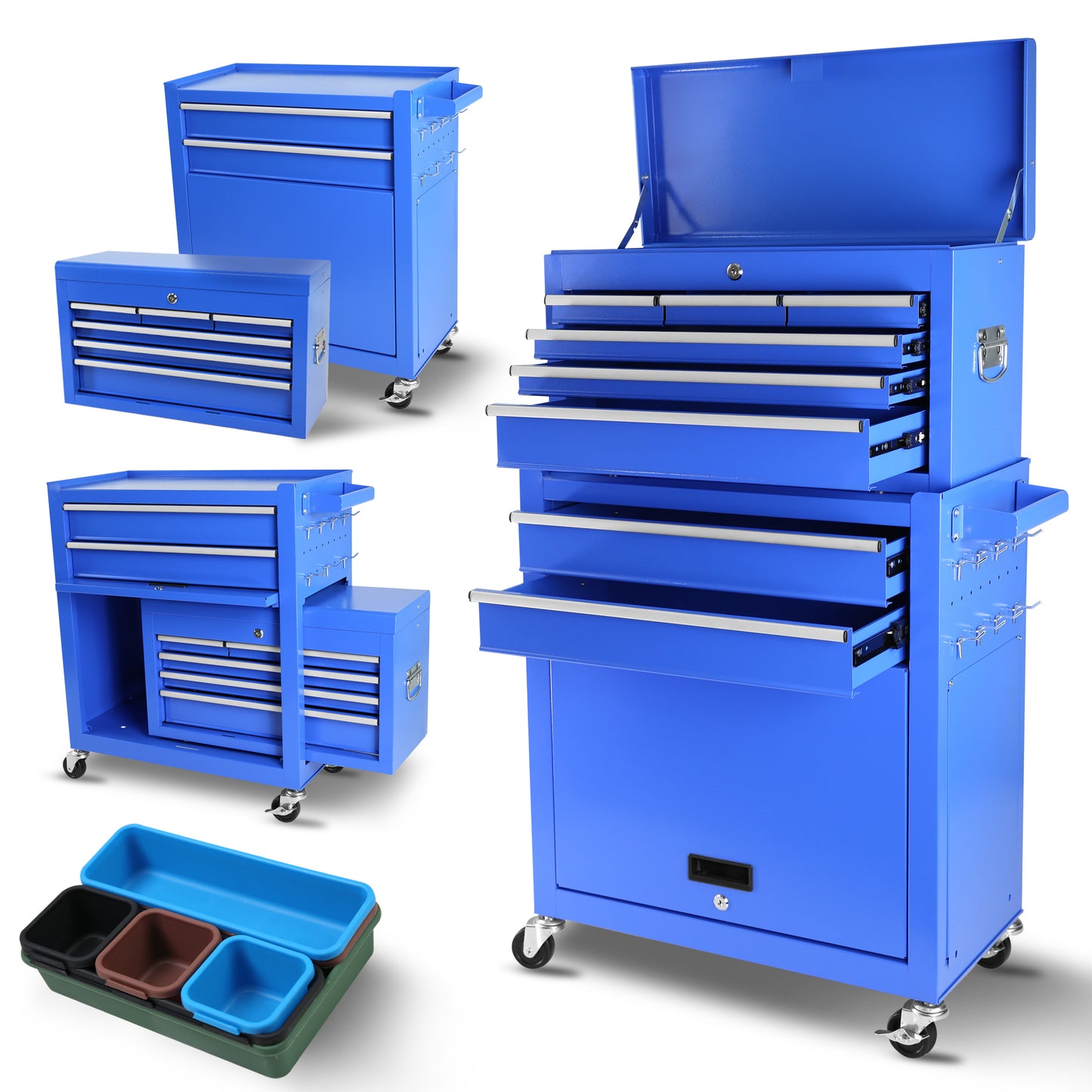 Wheeled Tool Chest & Cabinet – Lockable, Spacious & Convenient!