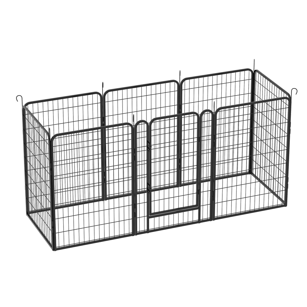 Sturdy Dog Playpen with Gate - Perfect for Indoor & Outdoor Fun!