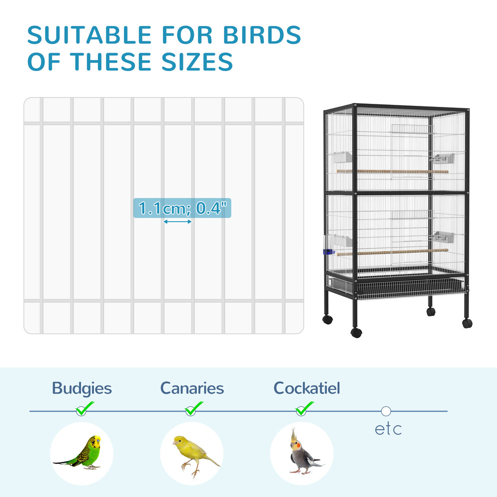 Deluxe Rolling Bird Sanctuary Cage