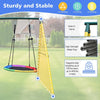 Backyard Metal Swing Set with Safety Belt