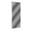 GlamGlow LED Bathroom Mirror: Illuminated Full-Body Reflection in Silver