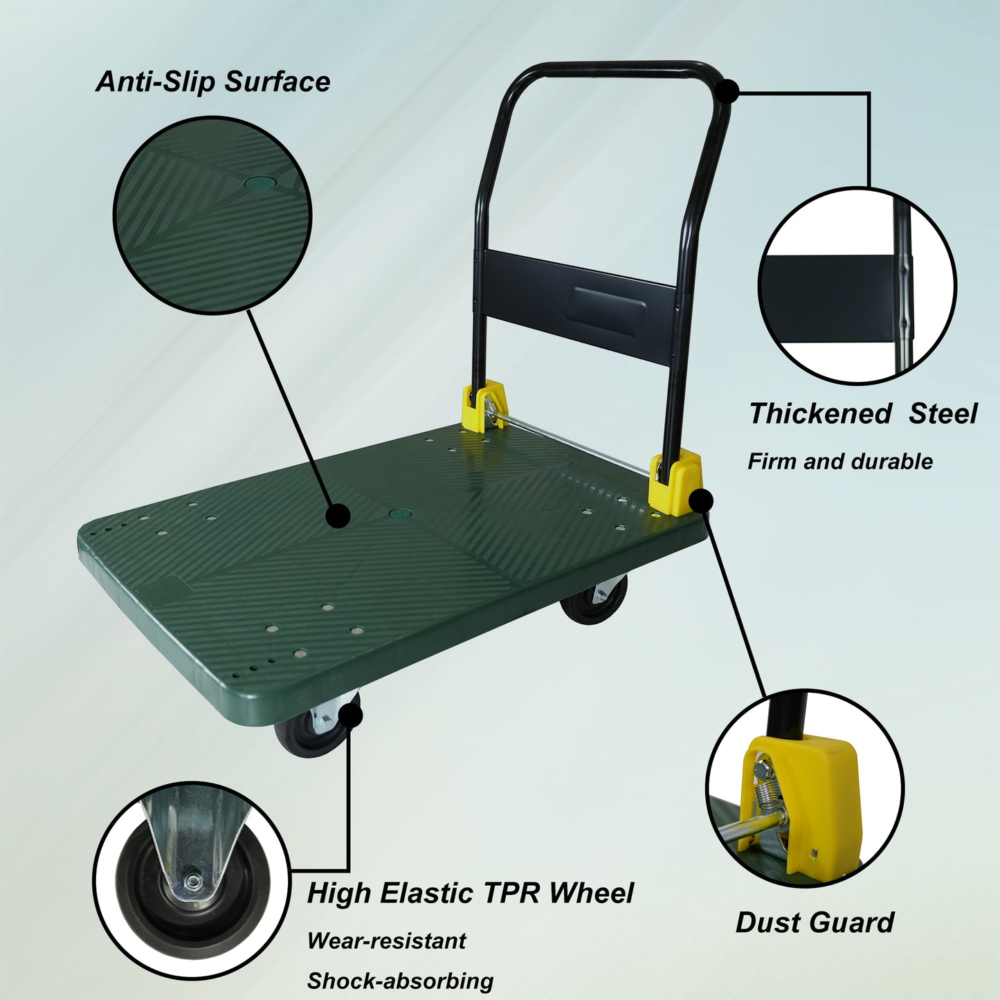 Heavy-Duty Foldable Hand Truck Cart