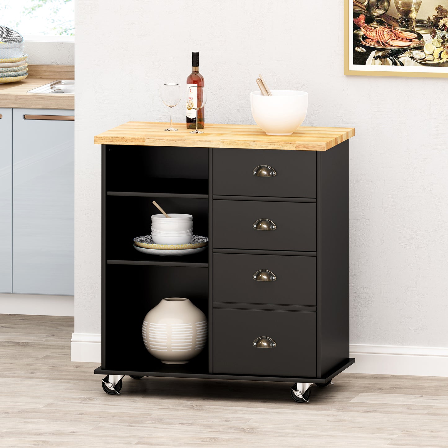 Provence Kitchen Helper Cart