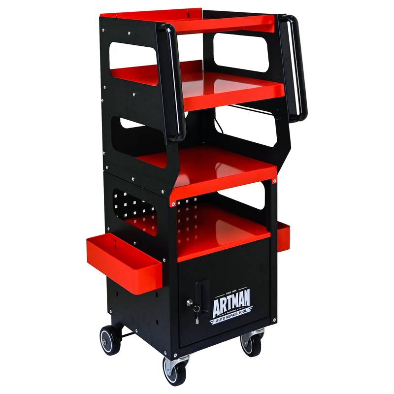 Smart Diagnostic Trolley - Black & Red