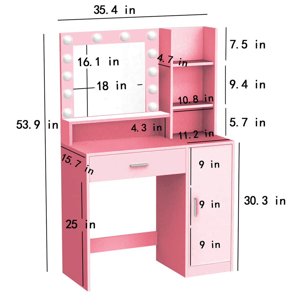 Glamour Glow Vanity Table