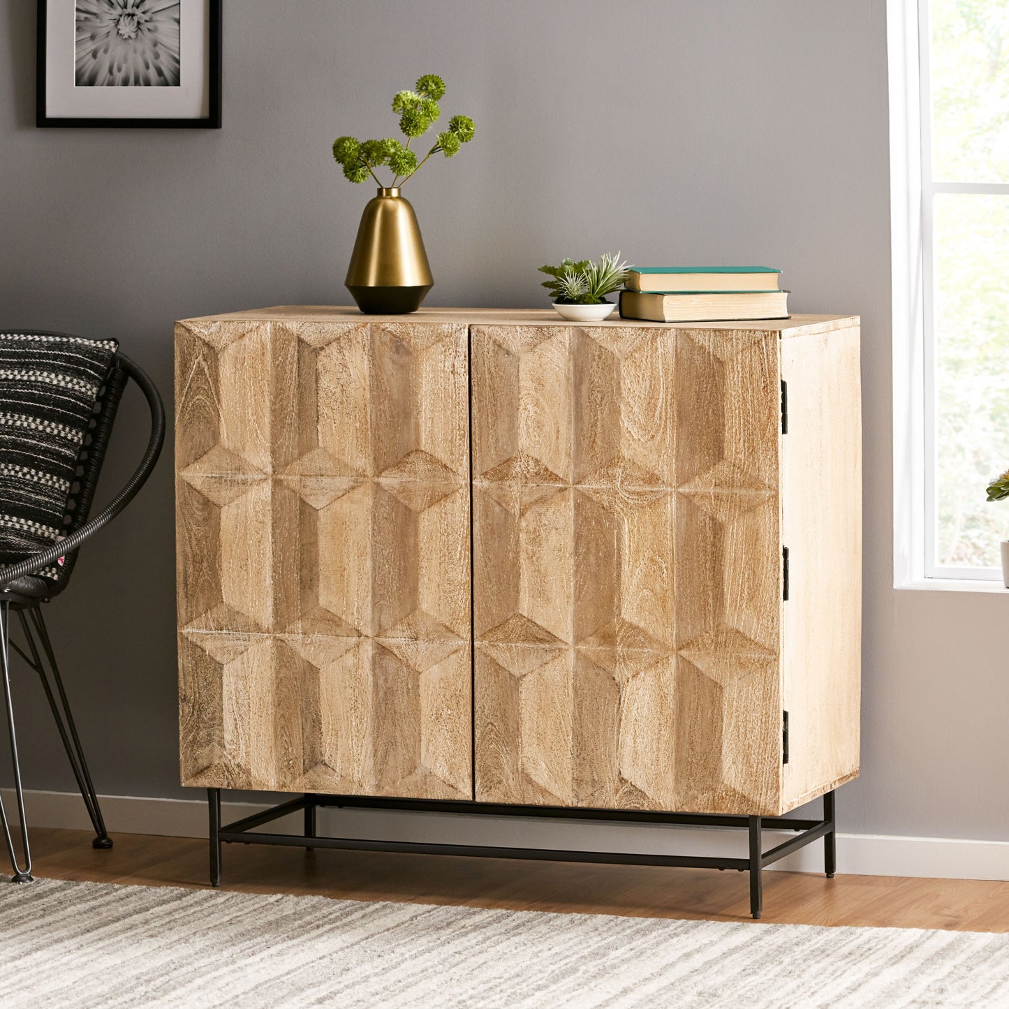 Geometric Elegance Cabinet