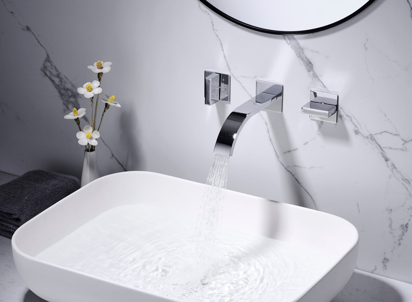 Sumerain Stylish Wall Mount Bathroom Faucet