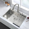 Sleek Stainless Steel Drop-In Kitchen Sink with Essentials