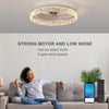 Sleek Remote-Dimming Ceiling Fan Chandelier