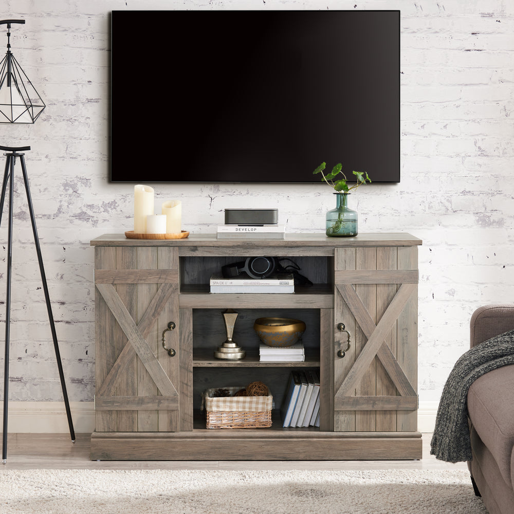 Rustic Charm TV Stand with Ample Storage