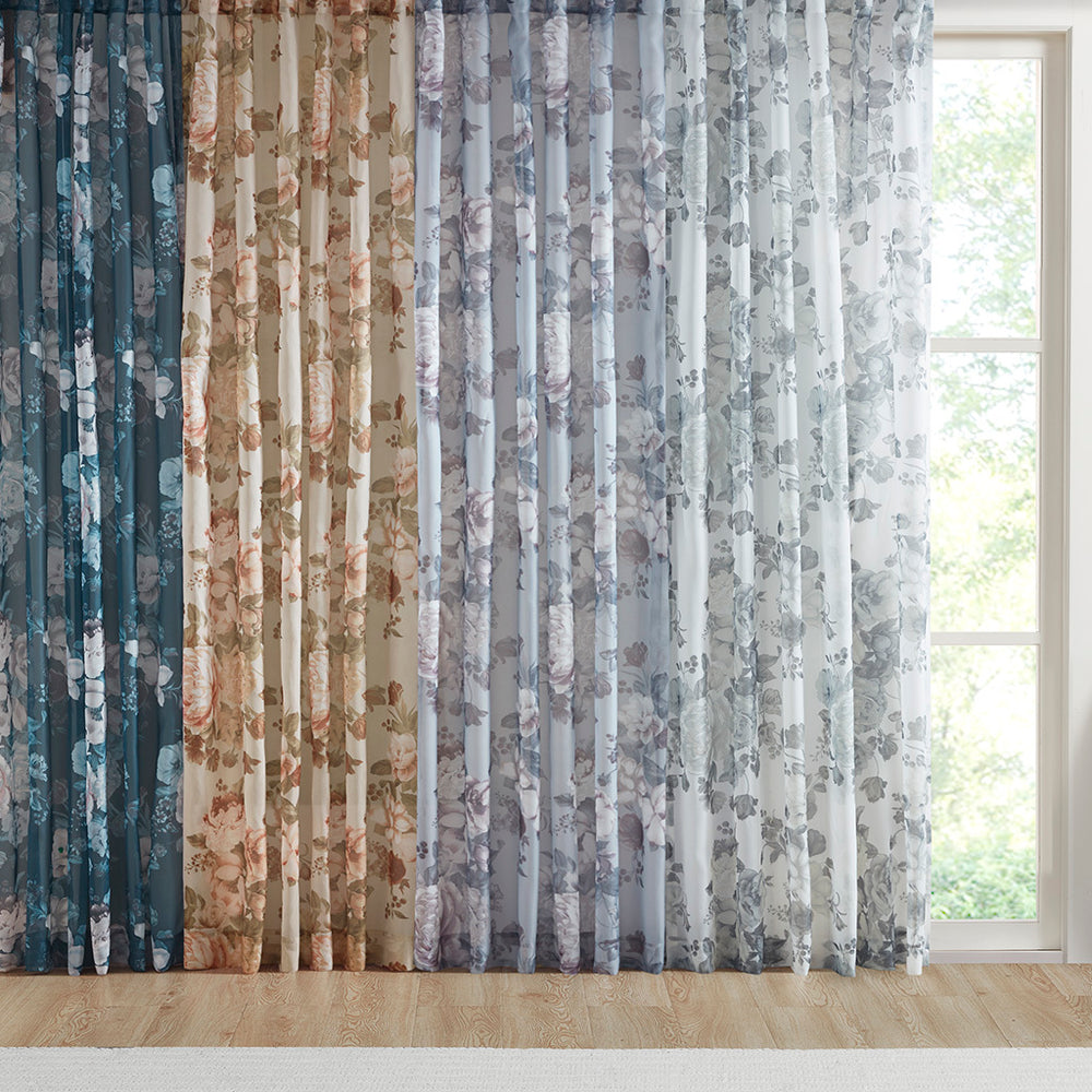 Floral Breeze Sheer Curtains