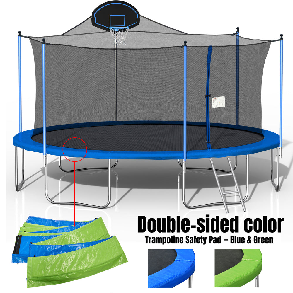 Jump & Slam Trampoline Adventure with Safety Net & Ladder