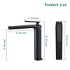 Sleek Matte Black Bathroom Faucet