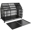 Ultimate Heavy-Duty Dog Crate with Wheels & Dual Access