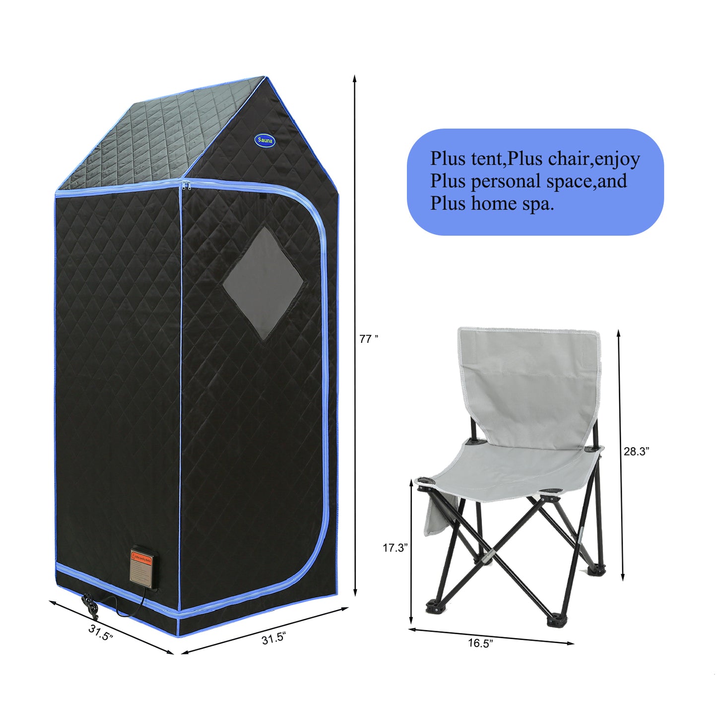 Gothic Portable Infrared Sauna Tent – Relax & Detox at Home