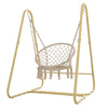 Cozy Macrame Swing Chair with Stand