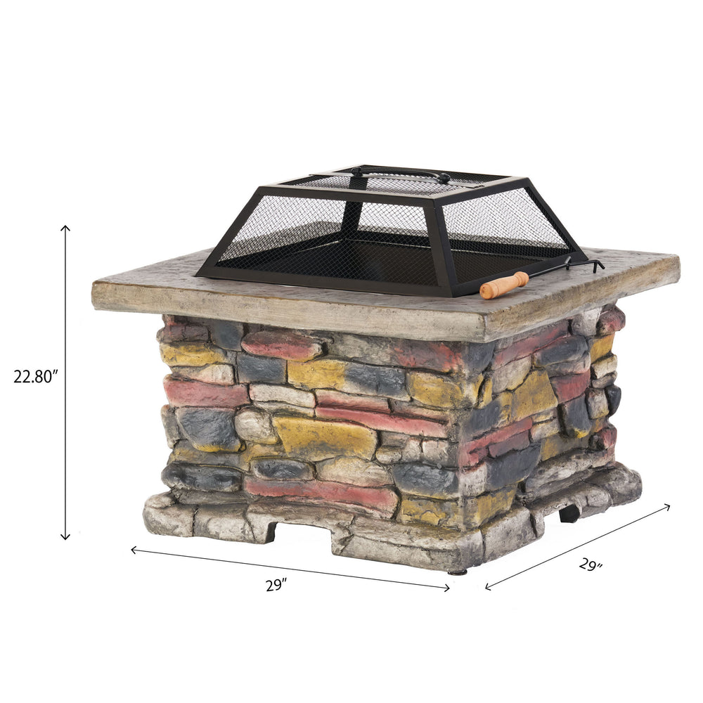 Cozy Gray Outdoor Fire Pit Table