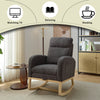 Cozy Modern Rocking Chair with Pocket