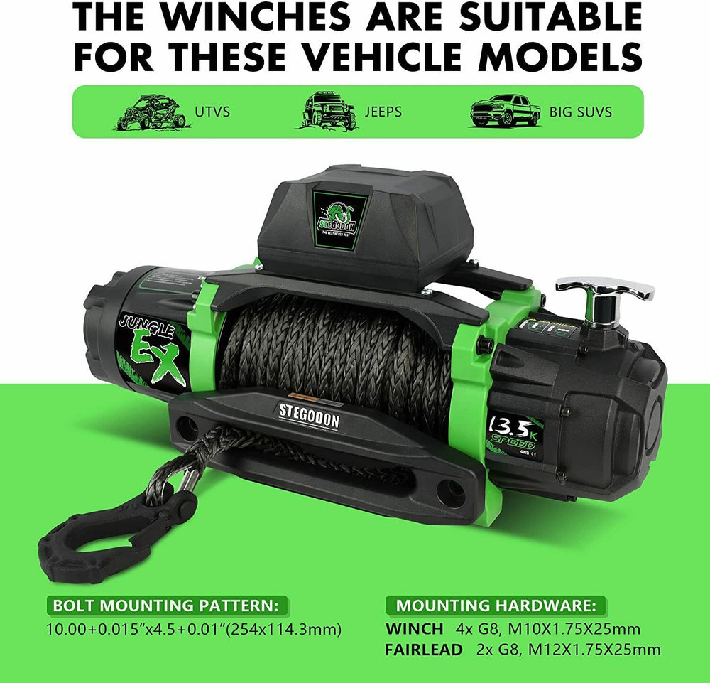 PowerPro Synthetic Rope Winch for Trucks and Jeeps