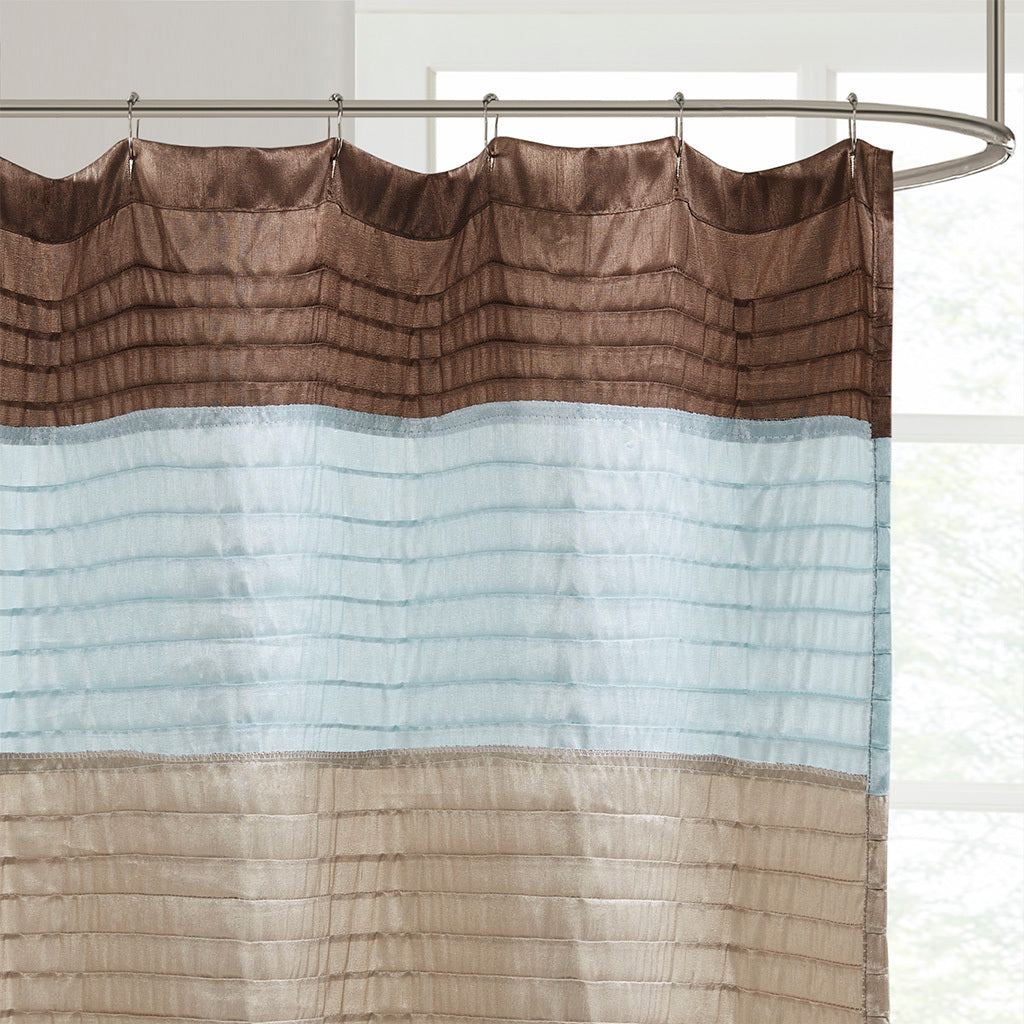 Elegant Silk-Like Shower Curtain