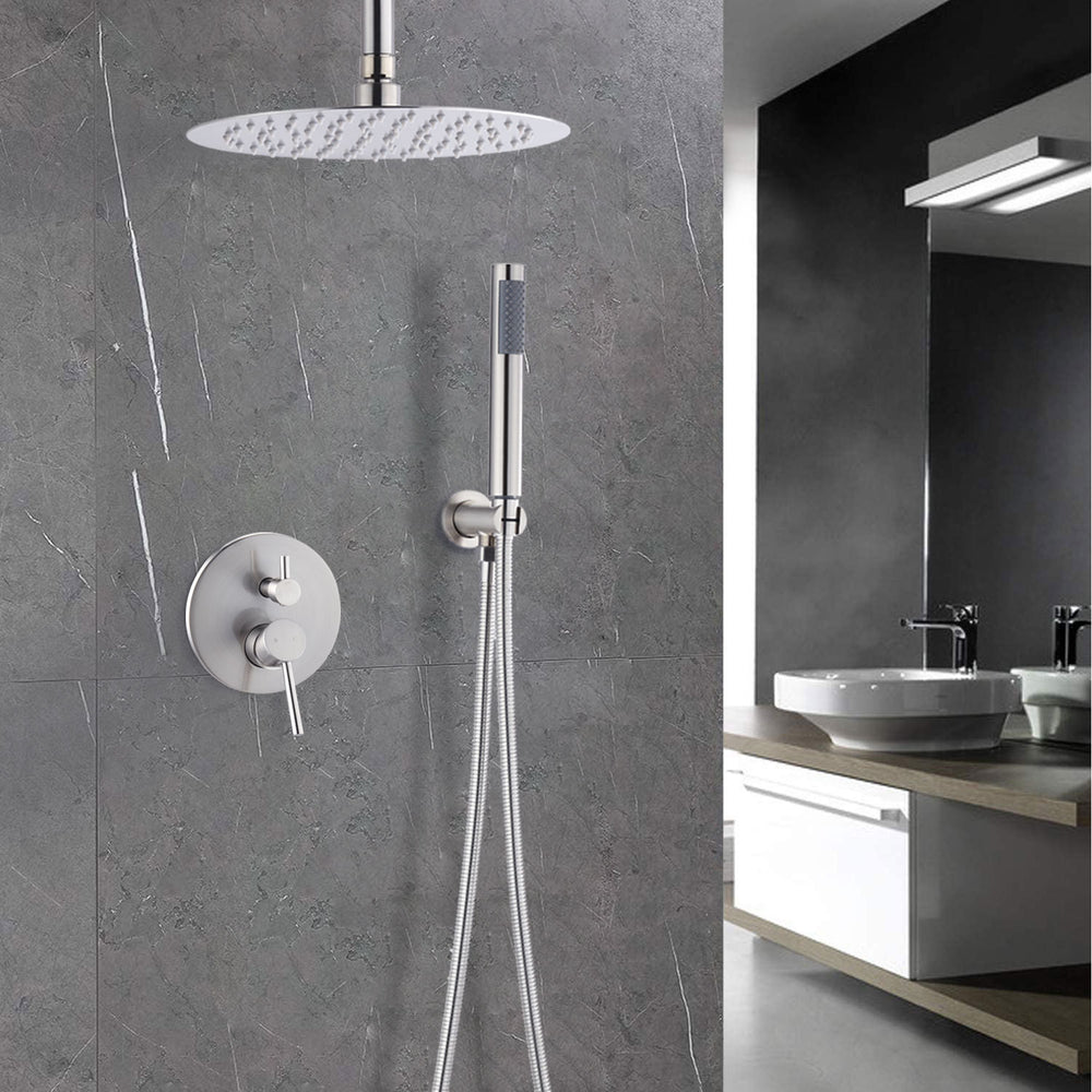 Brushed Nickel Dome Shower Combo