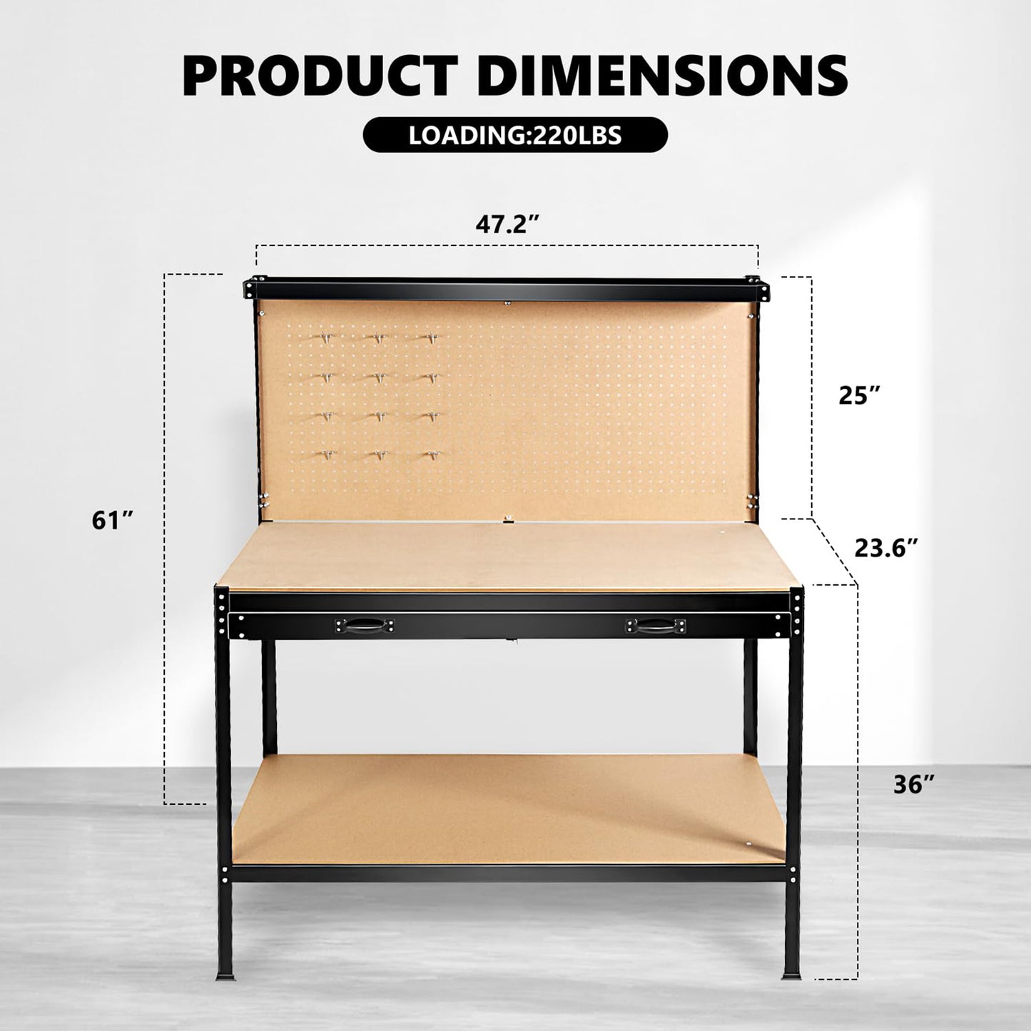 Ultimate Workshop Tool Cabinet with Drawers & Pegboard