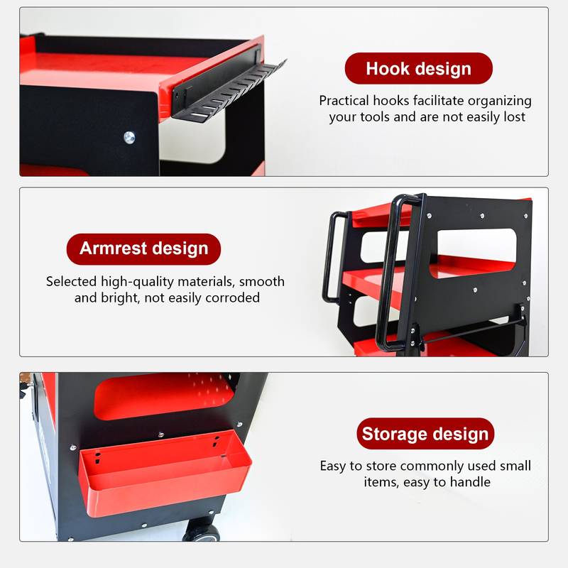 Smart Diagnostic Trolley - Black & Red