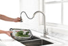 Sleek Pull-Down Kitchen Faucet with Brushed Nickel Finish