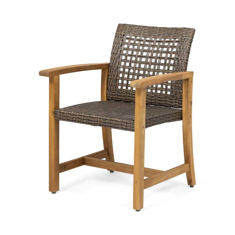 Hampton Wood & Wicker Dining Duo