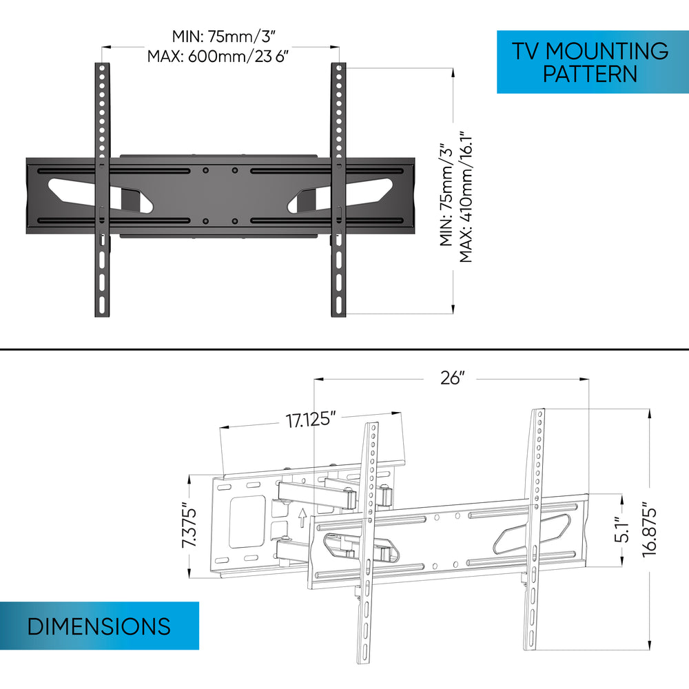 FlexiView Steel TV Mount