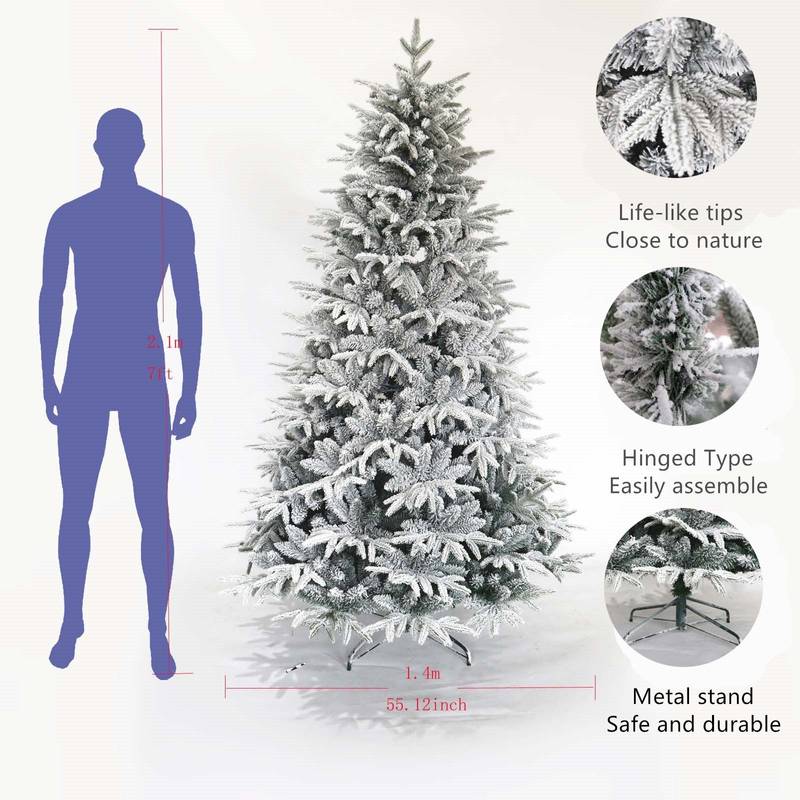 Frosted Pine Christmas Tree - Beautifully Realistic & Easy to Set Up