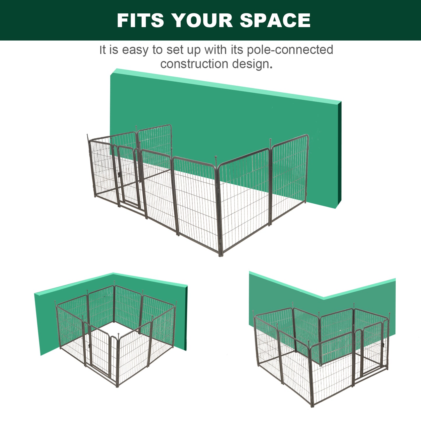 Ultimate Outdoor Dog Playpen with Doors