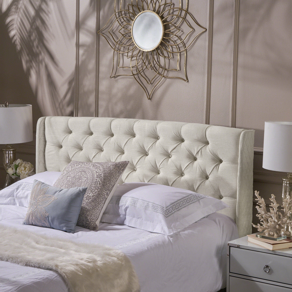 Lidia Luxe Winged Headboard