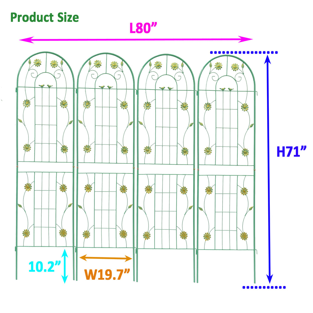 Climbing Plant Trellis Set - Rustproof Support for Your Garden