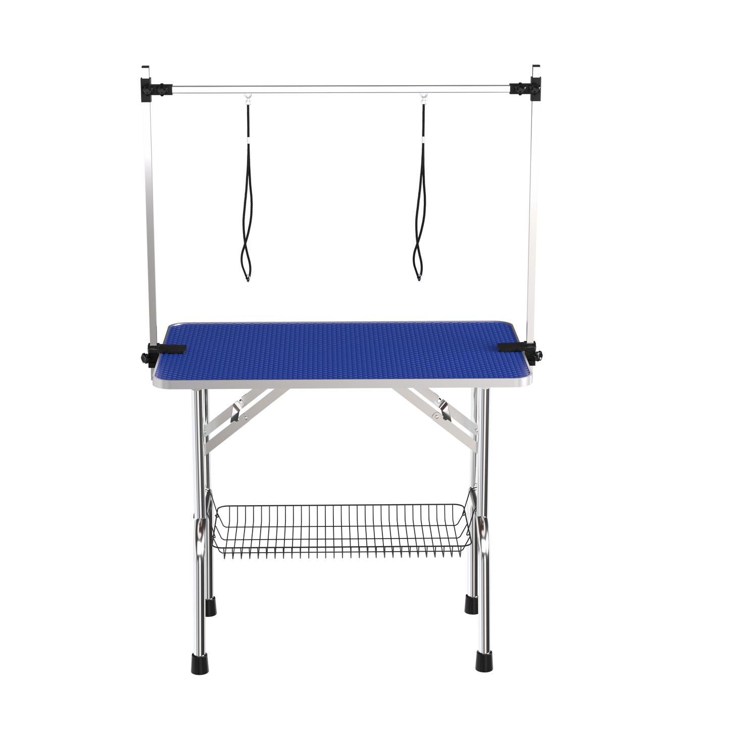 Pet Grooming Station with Adjustable Arm – Heavy-Duty Blue Table