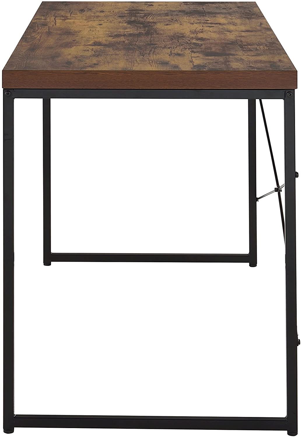 Rustic Bob Desk in Weathered Oak & Black