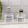 Chic Glass Side Tables Set