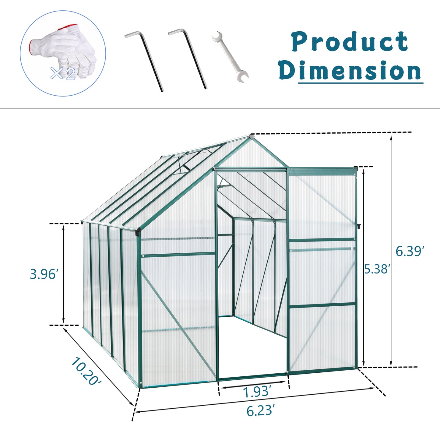 Sturdy Walk-In Greenhouse for All Seasons